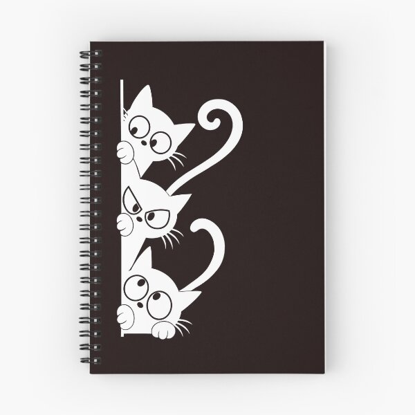 Item preview, Three Peeking Cats – Funny Curious Cat Design designed and sold by ArtPer-design.