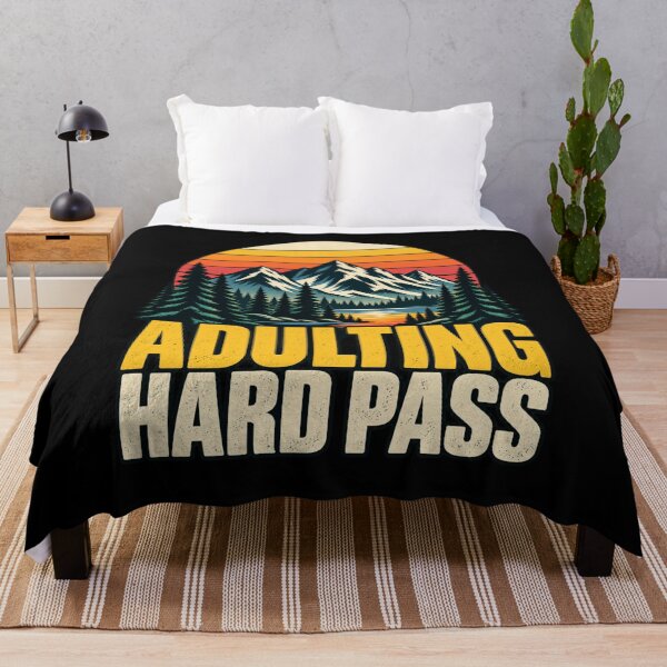 Item preview, Adulting Hard Pass Responsibility Mood Struggles T-Shirt – Funny Adulting Gift, Sarcastic Life Graphic designed and sold by Trendably.
