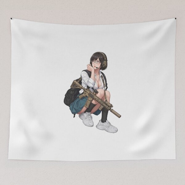 Item preview, Tactical School Girl - Anime Special Ops designed and sold by RAWLIFEGRAPHIC.