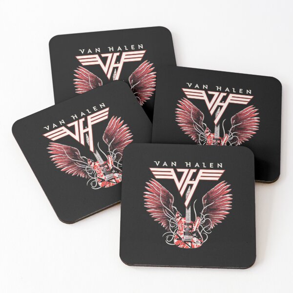 Item preview, Vans Halens VH Winged Guitar Rock Band  designed and sold by ramostrangdArt.
