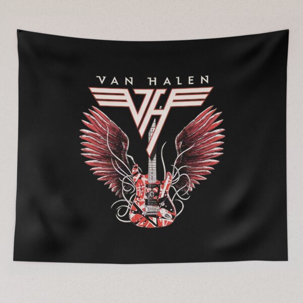 Item preview, Vans Halens VH Winged Guitar Rock Band designed and sold by ramostrangdArt.