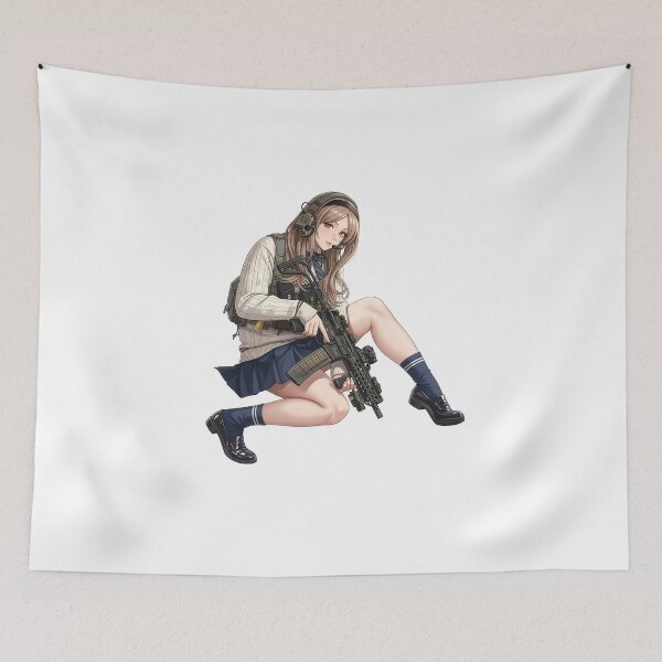 Item preview, Tactical School Girl - Anime Special Ops designed and sold by RAWLIFEGRAPHIC.