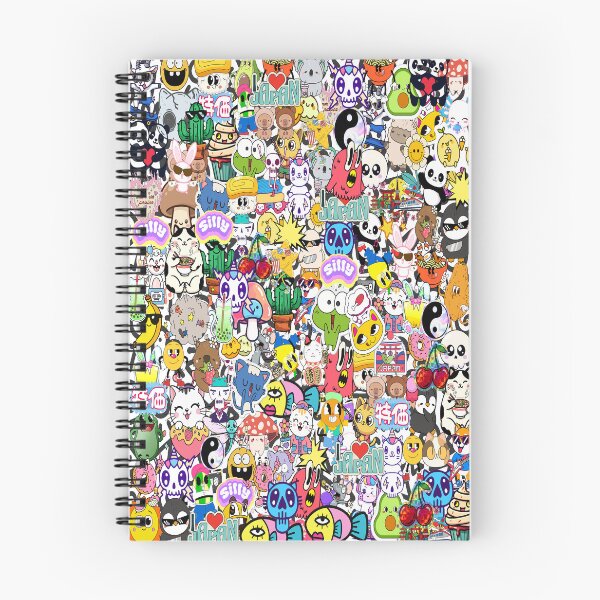 Item preview, Kawaii Harajuku Pop Art Stickerbomb Collage designed and sold by Side By Side Studio.