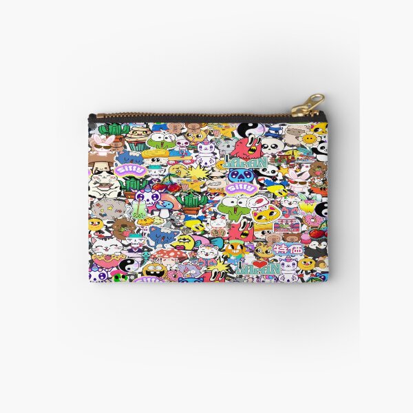 Item preview, Kawaii Harajuku Pop Art Stickerbomb Collage designed and sold by Side By Side Studio.
