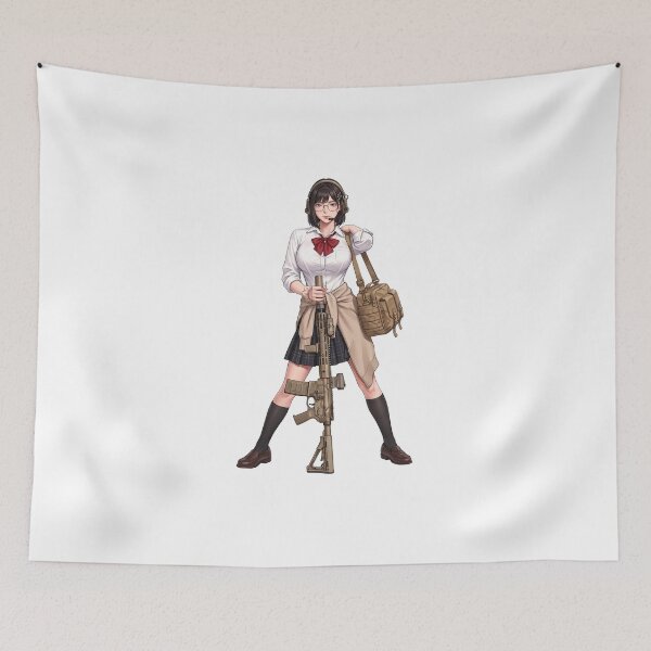 Item preview, Tactical School Girl - Anime Special Ops designed and sold by RAWLIFEGRAPHIC.