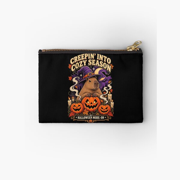 Item preview, Creepin Into Cozy Season Capybara Witch designed and sold by RatherCreative.
