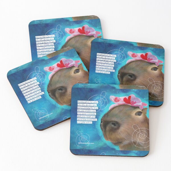 Item preview, What Love Says...Capybara illustrated message designed and sold by Jennifer R.  Cook.