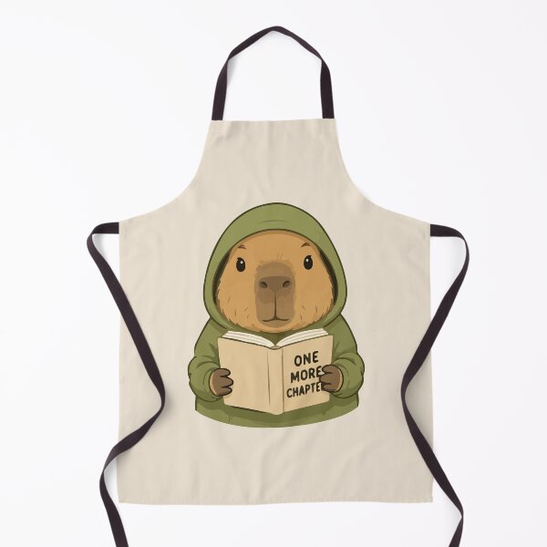 Item preview, Capybara Cartoon Reading Book One More Chapter designed and sold by stylishdzign.