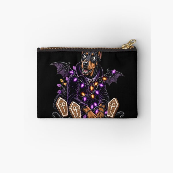 Item preview, Cute Vampire Doberman with Coffin Biscuits and Fairy Lights designed and sold by CraftyValley.