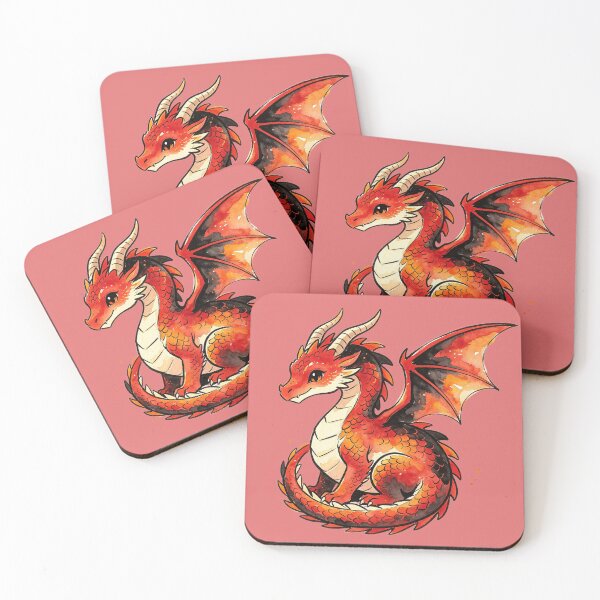 Item preview, Cute watercolor dragon designed and sold by mixoubraw.