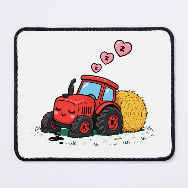 Item preview, Sleepy Tractor Dreaming Hay Bale Toddler Bedtime designed and sold by nortowelcomics.