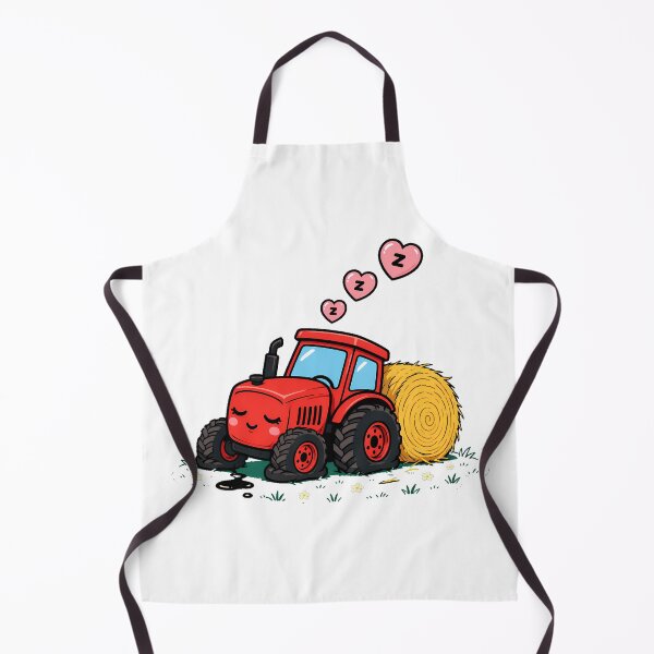 Item preview, Sleepy Tractor Dreaming Hay Bale Toddler Bedtime designed and sold by nortowelcomics.