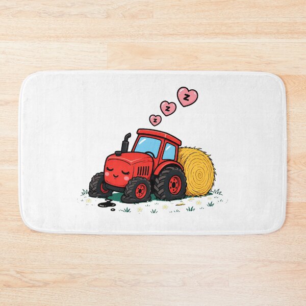 Item preview, Sleepy Tractor Dreaming Hay Bale Toddler Bedtime designed and sold by nortowelcomics.