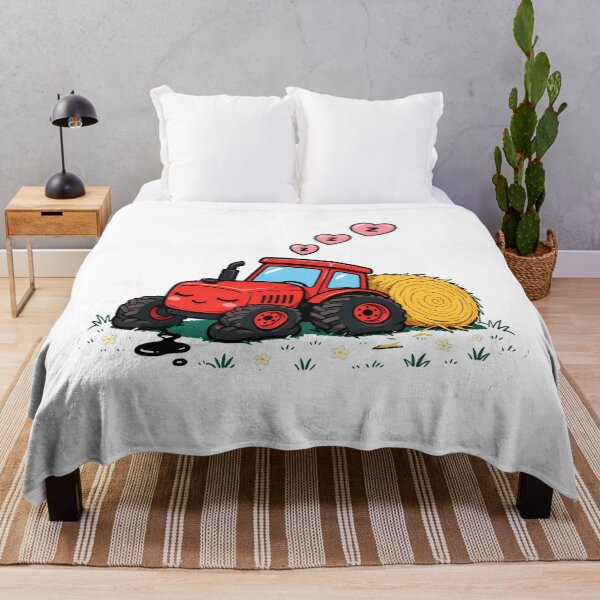 Item preview, Sleepy Tractor Dreaming Hay Bale Toddler Bedtime designed and sold by nortowelcomics.