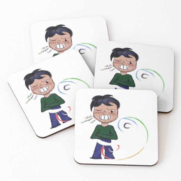 Item preview, Cute Cartoon Boy with Magic Swirl Effect – Sticker Art designed and sold by davidmalec.