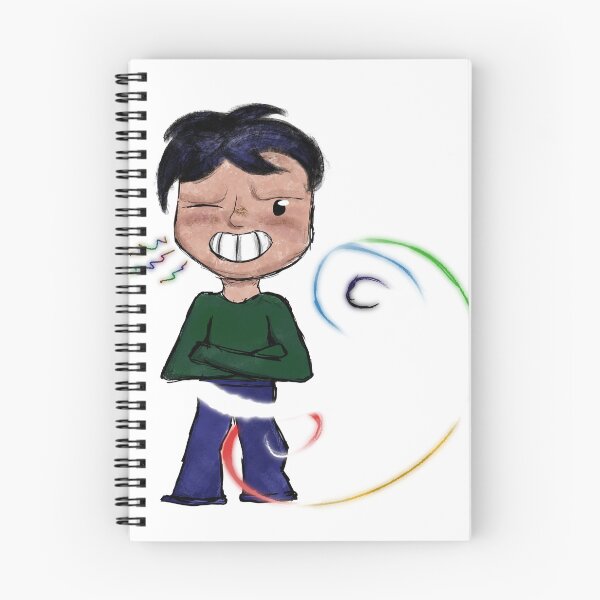 Item preview, Cute Cartoon Boy with Magic Swirl Effect – Sticker Art designed and sold by davidmalec.