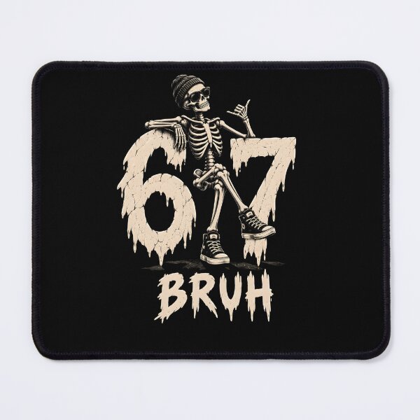 Item preview, Six Seven Bruh - Skeleton Halloween Meme 67 designed and sold by LovelyEvaDesign.