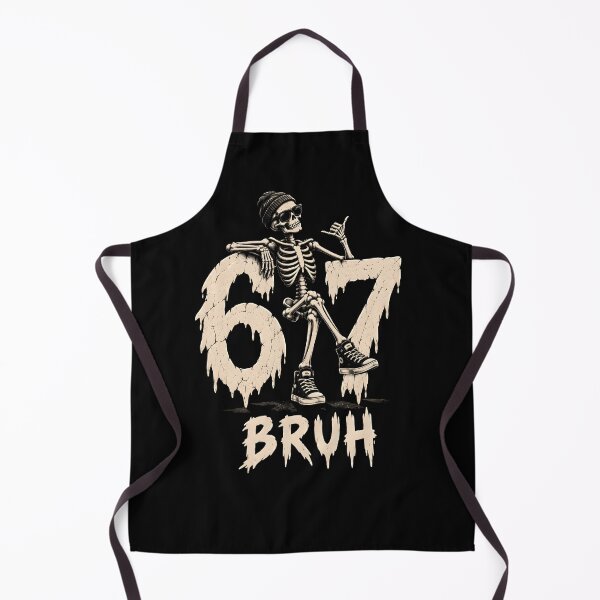 Item preview, Six Seven Bruh - Skeleton Halloween Meme 67 designed and sold by LovelyEvaDesign.