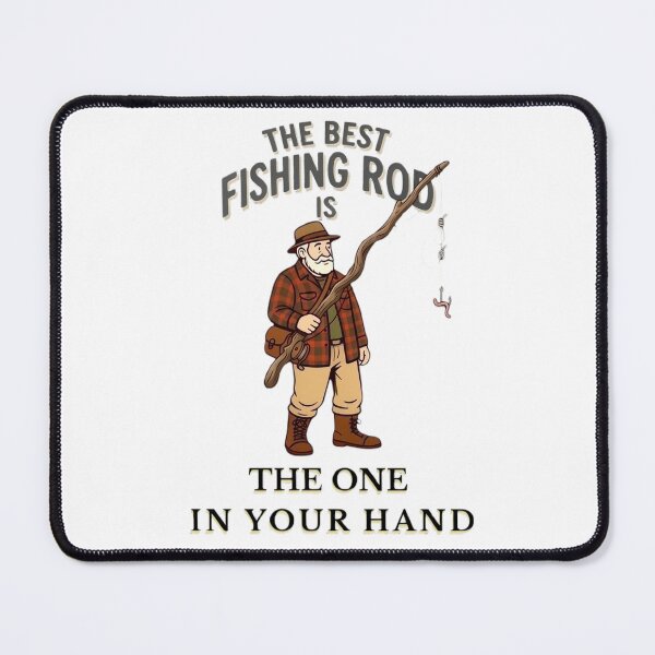 Item preview, The Best Fishing Rod Is The One In Your Hand Vintage Fishing designed and sold by Stefanrajzer.