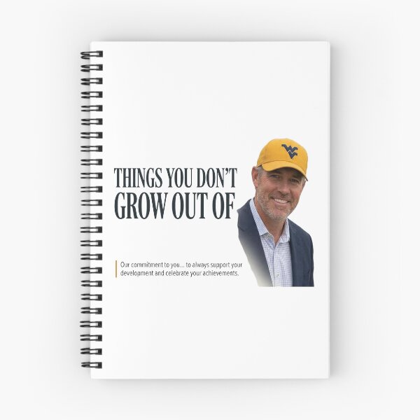 Item preview, Funny Things You Don't Grow Out Of WVU Neal Brown Meme Graphic designed and sold by Designart68.