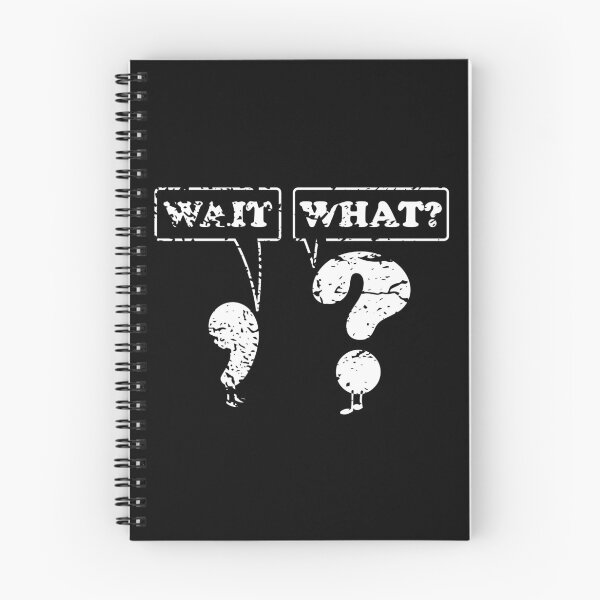 Item preview, Wait What Questioning Punctuation Grammar Funny Gift for Men designed and sold by ScienceCorner.