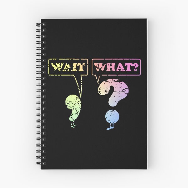 Item preview, Wait What Questioning Punctuation Grammar Funny Gift for Men designed and sold by ScienceCorner.