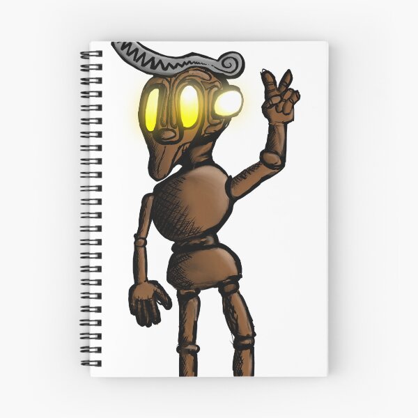 Item preview, Robotic Puppet Character with Glowing Eyes – Fantasy Sticker Art designed and sold by davidmalec.