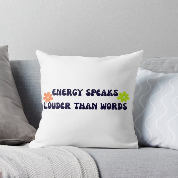 Item preview, Energy Speaks Louder Than Words Retro Typography designed and sold by Pamthedesigner.