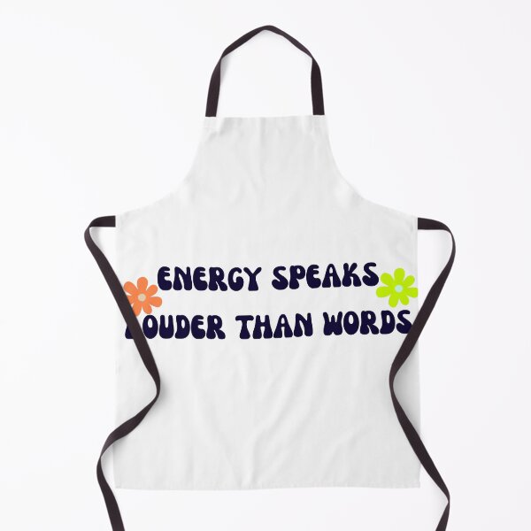 Item preview, Energy Speaks Louder Than Words Retro Typography designed and sold by Pamthedesigner.