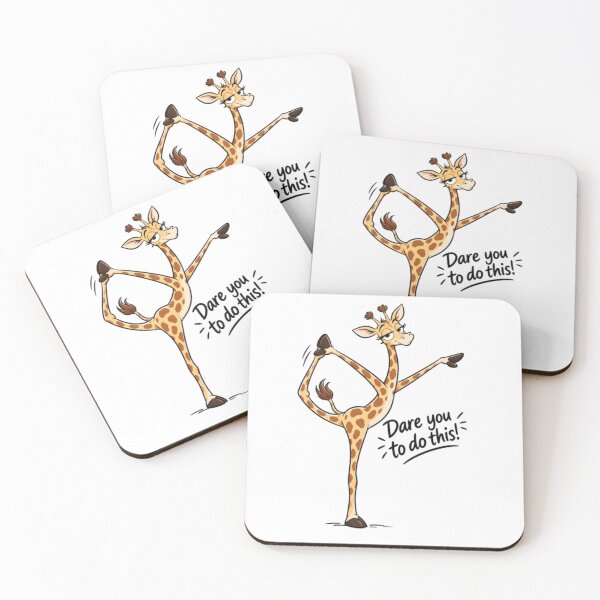 Item preview, Yoga Giraffe Doing Balance Pose designed and sold by Snurly.