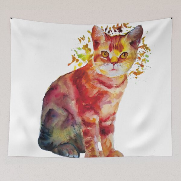 Item preview, Watercolor Cat  designed and sold by Carolbbaby.