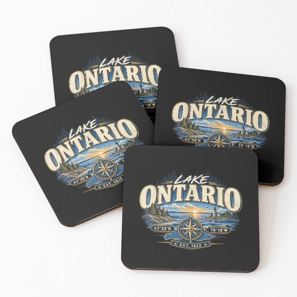 Item preview, Lake Ontario EST 1615 Retro Vintage Stripe for Men Women designed and sold by Nannythenimfa.