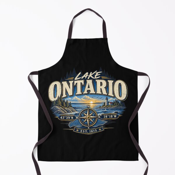 Item preview, Lake Ontario EST 1615 Retro Vintage Stripe for Men Women designed and sold by Nannythenimfa.
