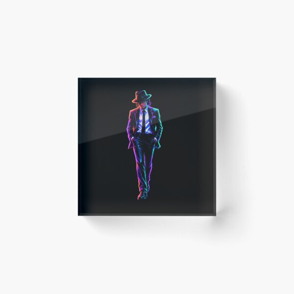 Item preview, Neon Pop Dance Legend Retro Futuristic Portrait designed and sold by ExploreAura Studio.