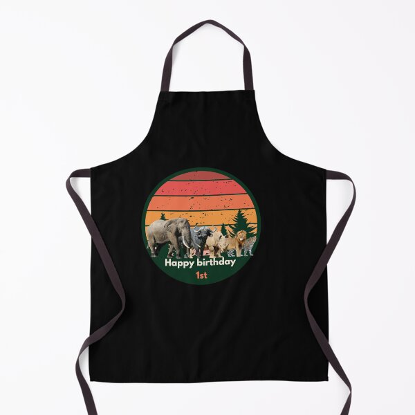 Item preview, Big Five Safari Sunset 1st Birthday - African Wildlife Retro Design designed and sold by Weather gifts .