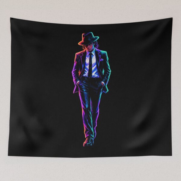 Item preview, Neon Pop Dance Legend Retro Futuristic Portrait designed and sold by ExploreAura Studio.