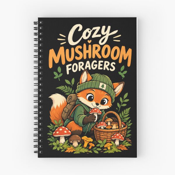 Item preview, Cozy Mushroom Forager Fox Mushroom Hunting Cottagecore Gift designed and sold by DeliqBrands.