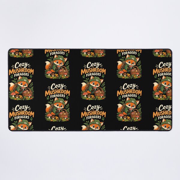 Item preview, Cozy Mushroom Forager Fox Mushroom Hunting Cottagecore Gift designed and sold by DeliqBrands.