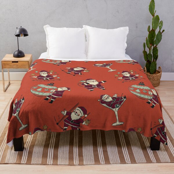 Item preview, Funny Vintage Santa Claus Pattern in Crimson Red Editorial Xmas designed and sold by Claudia S. Design.