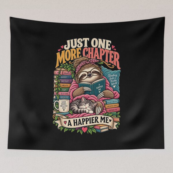 Item preview, Just One More Chapter Funny Sloth Book Lover designed and sold by Ridaelb.