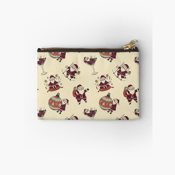 Item preview, Funny Vintage Santa Claus Pattern in Cream  Editorial Holiday designed and sold by Claudia S. Design.