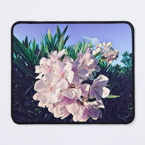 Item preview, Pastel Pink Oleander Flowers Graphic Botanical Art designed and sold by BalkanBloomArt.
