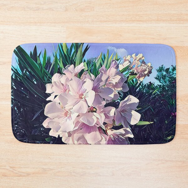Item preview, Pastel Pink Oleander Flowers Graphic Botanical Art designed and sold by BalkanBloomArt.