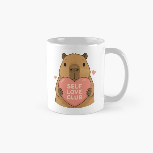 Item preview, Capybara Cartoon Self Love Club Positive  designed and sold by stylishdzign.