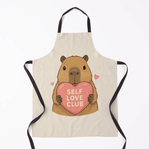 Item preview, Capybara Cartoon Self Love Club Positive designed and sold by stylishdzign.
