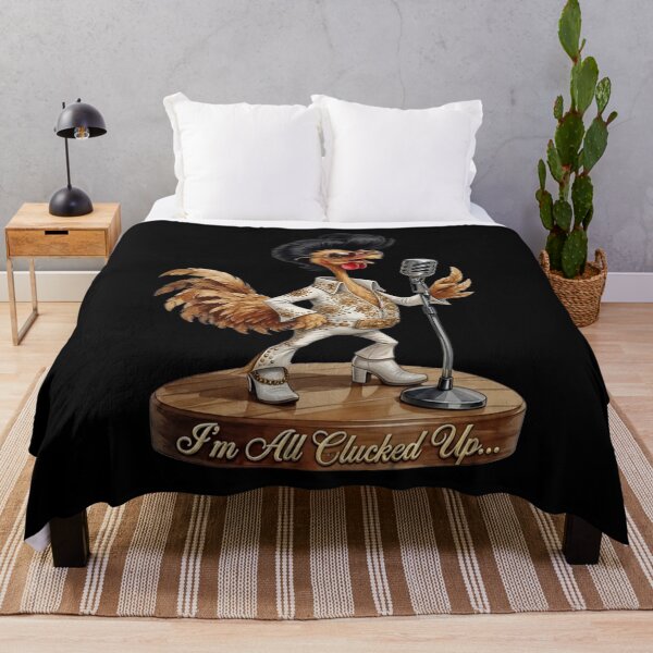 Item preview, I’m All Clucked Up – Funny Rock & Roll Rooster T-Shirt designed and sold by Classic Chaos Creations.