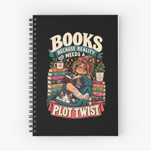 Item preview, Books Because Reality Needs A Plot Twist Cozy Reader designed and sold by Ridaelb.