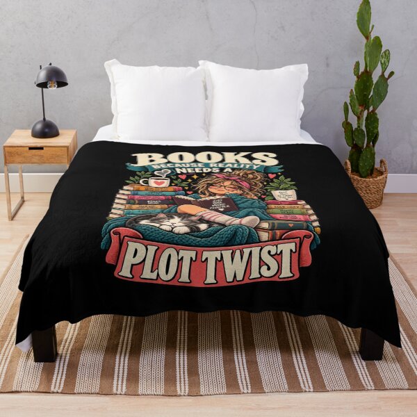 Item preview, Books Because Reality Needs A Plot Twist Cozy Reader designed and sold by Ridaelb.