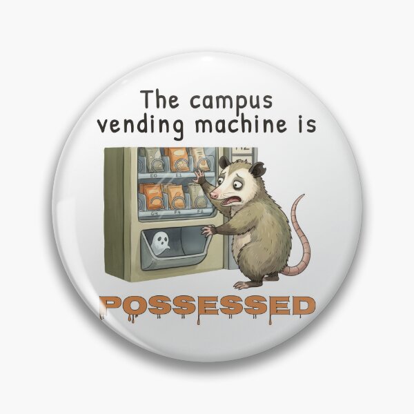 Item preview, The campus vending machine is possessed. designed and sold by ChernotytskaArt.