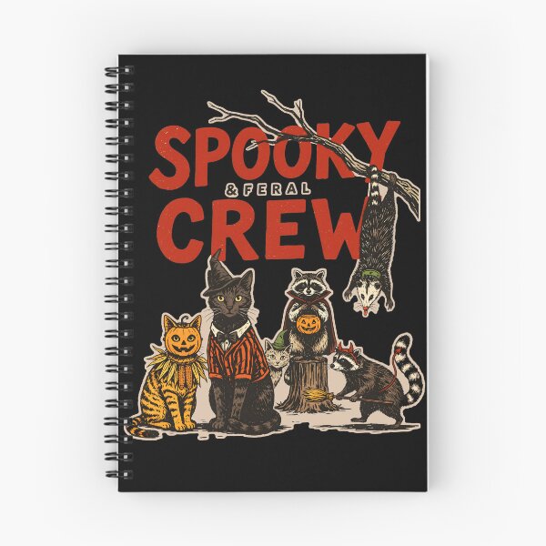 Item preview, Spooky & Feral Vintage Halloween Cats Racoons designed and sold by MagicTheDog.